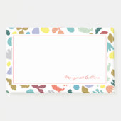 Moderne, Abstrakte Gemusterte und moderne Einricht Post-it Klebezettel (Vorderseite)