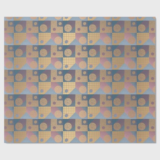 Moderne Abstrakte Geometrie Geschenkpapier (Flach)