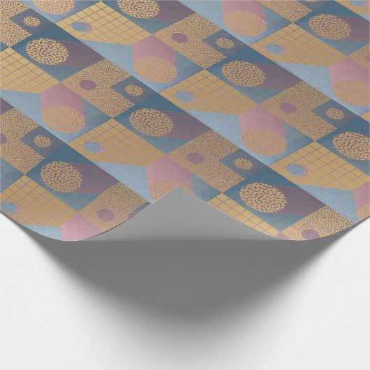 Moderne Abstrakte Geometrie Geschenkpapier (Ecke)