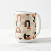 Moderne abstrakte Geometrie Kaffeetasse (VorderseiteRechts)