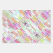 Moderne Abstrakte Geometrie und Farbigkeit Geschenkpapier Set (Vorderseite 2)