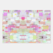 Moderne Abstrakte Geometrie und Farbigkeit Geschenkpapier Set (Vorderseite)
