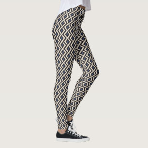 Moderne Abstrakte geometrische 2 - Blue Ridge, Pan Leggings