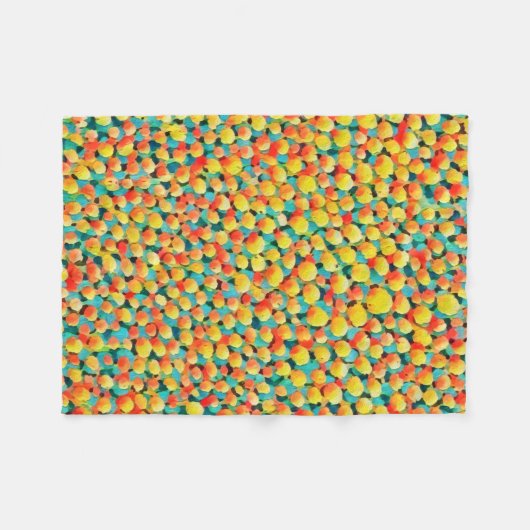 Moderne Abstrakte geometrische Balloons Fleecedecke (Vorderseite (Horizontal))