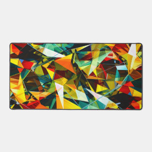 Moderne abstrakte geometrische bunte Kristallglas Schreibtischunterlage