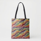 Moderne abstrakte geometrische digitale Muster 40 Tasche (Vorderseite)
