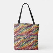 Moderne abstrakte geometrische digitale Muster 40 Tasche (Rückseite)