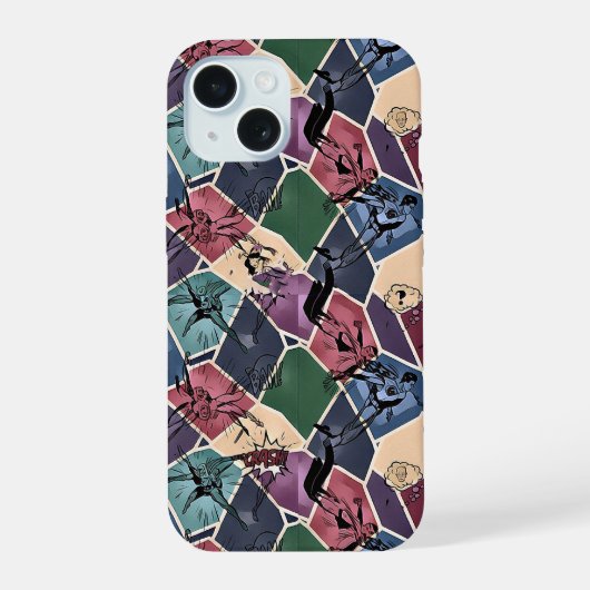 Moderne abstrakte geometrische digitale Muster 59 iPhone 15 Hülle (Rückseite)