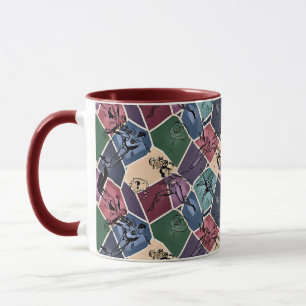 Moderne abstrakte geometrische digitale Muster 59 Tasse
