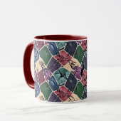Moderne abstrakte geometrische digitale Muster 59 Tasse (Vorderseite Links)