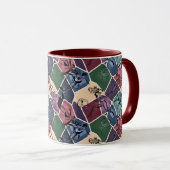 Moderne abstrakte geometrische digitale Muster 59 Tasse (VorderseiteRechts)