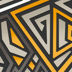 Moderne abstrakte geometrische Dreiecks-Muster Zweifarbige Tasse
