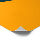Moderne abstrakte geometrische Farbblockmuster Poster (Ecke)