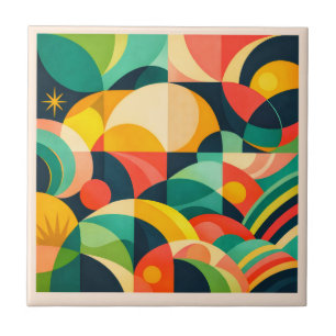 Moderne Abstrakte Geometrische Fliese