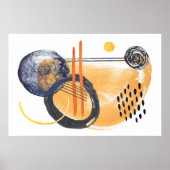 Moderne Abstrakte geometrische Formen 3 Poster (Vorne)