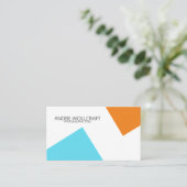 Moderne Abstrakte geometrische Formen Beruflich Visitenkarte (Stehend Vorderseite)