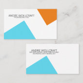 Moderne Abstrakte geometrische Formen Beruflich Visitenkarte (Vorne/Hinten)