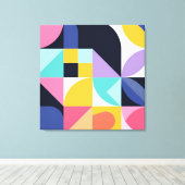 Moderne Abstrakte geometrische Formen Leinwanddruck (Insitu (Holzboden))