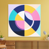 Moderne Abstrakte geometrische Formen Leinwanddruck (Insitu (Wohnzimmer))