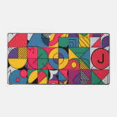 Moderne Abstrakte geometrische Formen Schreibtischunterlage (Vorderseite)