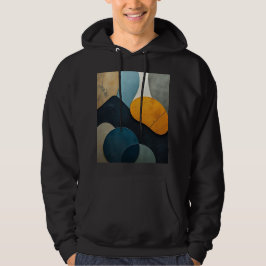 Moderne Abstrakte Geometrische Formen Texturierte  Hoodie