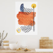 Moderne Abstrakte geometrische Gestaltungsreihen 9 Poster (Küche)