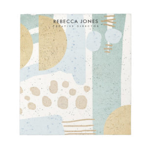 MODERNE ABSTRAKTE GEOMETRISCHE KERAMIK TEXTURE NOTIZBLOCK