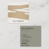 MODERNE ABSTRAKTE GEOMETRISCHE KERAMIK TEXTURE QUADRATISCHE VISITENKARTE (Vorne/Hinten)