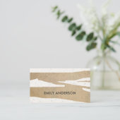 MODERNE ABSTRAKTE GEOMETRISCHE KERAMIK TEXTURE VISITENKARTE (Stehend Vorderseite)