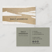 MODERNE ABSTRAKTE GEOMETRISCHE KERAMIK TEXTURE VISITENKARTE (Vorne/Hinten)