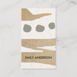 MODERNE ABSTRAKTE GEOMETRISCHE KERAMIK TEXTURE VISITENKARTE