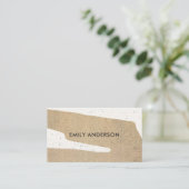 MODERNE ABSTRAKTE GEOMETRISCHE KERAMIK TEXTURE VISITENKARTE (Stehend Vorderseite)