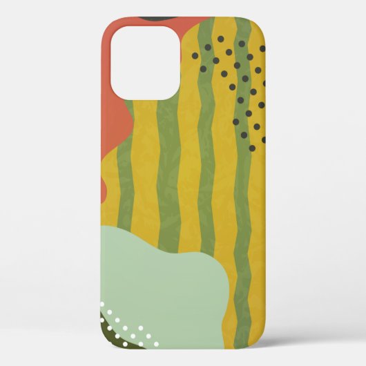 Moderne abstrakte geometrische Komposition mit Dek Case-Mate iPhone Hülle (Rückseite)