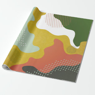 Moderne abstrakte geometrische Komposition mit Dek Geschenkpapier