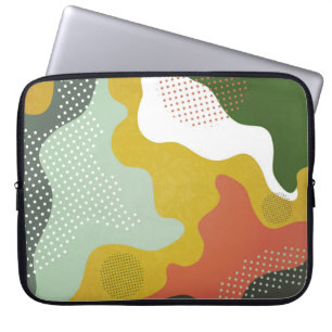 Moderne abstrakte geometrische Komposition mit Dek Laptopschutzhülle