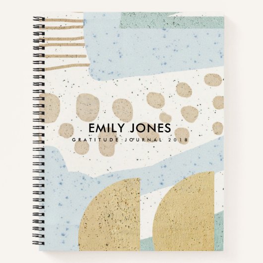 MODERNE ABSTRAKTE GEOMETRISCHE KUNST KERAMIK TEXTU NOTIZBLOCK (Vorderseite)