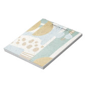 MODERNE ABSTRAKTE GEOMETRISCHE KUNST KERAMIK TEXTU NOTIZBLOCK (Rotiert)