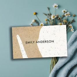 MODERNE ABSTRAKTE GEOMETRISCHE KUNST KERAMIK TEXTU VISITENKARTE