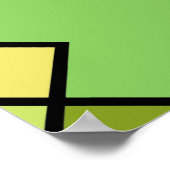 moderne abstrakte geometrische Kunst Poster (Ecke)