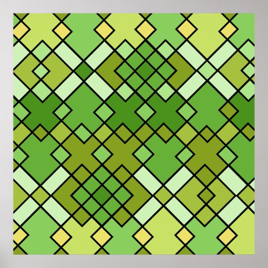 moderne abstrakte geometrische Kunst Poster (Vorne)