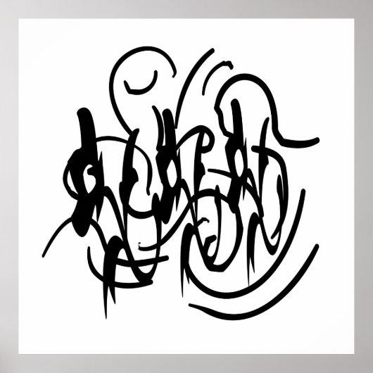 moderne abstrakte geometrische Kunst Poster (Vorne)