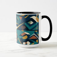 Moderne abstrakte geometrische Kunst - Retro Türki