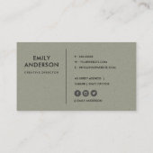 MODERNE ABSTRAKTE GEOMETRISCHE KUNST VISITENKARTE (Rückseite)