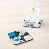 Moderne Abstrakte geometrische Kunstwerke Getränkeuntersetzer (Rechte Seite)