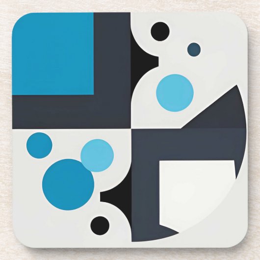 Moderne Abstrakte geometrische Kunstwerke Getränkeuntersetzer (Vorderseite)