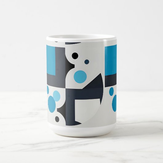Moderne Abstrakte geometrische Kunstwerke Kaffeetasse (Mittel)