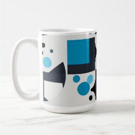 Moderne Abstrakte geometrische Kunstwerke Kaffeetasse