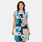 Moderne Abstrakte geometrische Kunstwerke Schürze (Getragen)