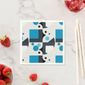 Moderne Abstrakte geometrische Kunstwerke Serviette (Beispiel)