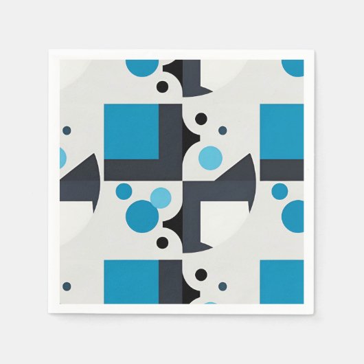 Moderne Abstrakte geometrische Kunstwerke Serviette (Vorderseite)